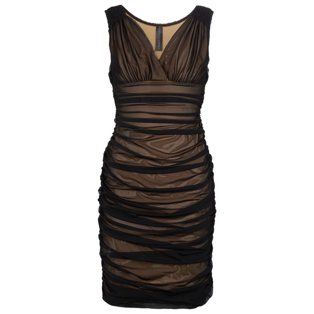 Norma Kamali Tara Ruched Sheath Dress
